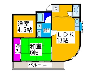 フラワ－マンションの物件間取画像